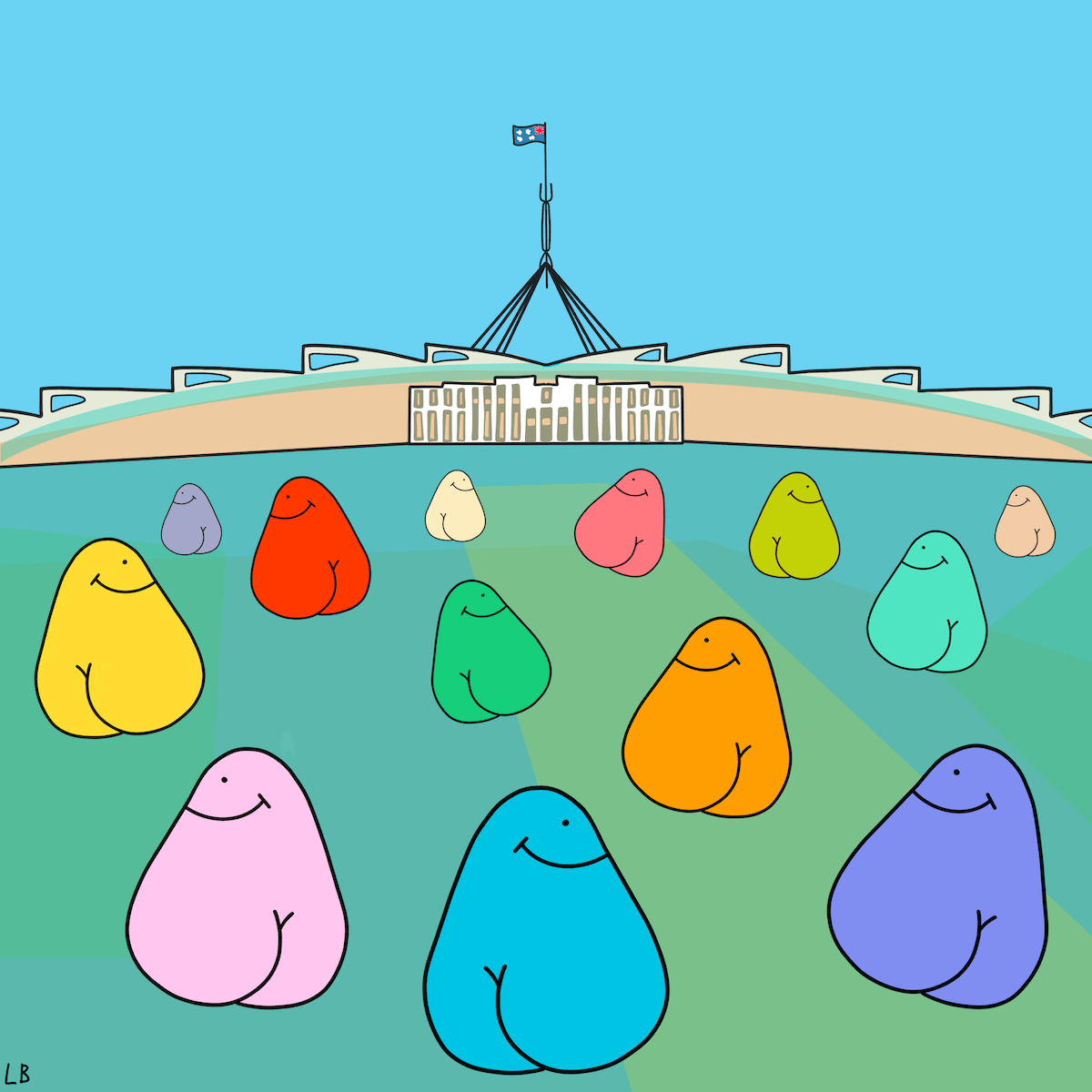 Out and about in Canberra: Parliament house 🍑